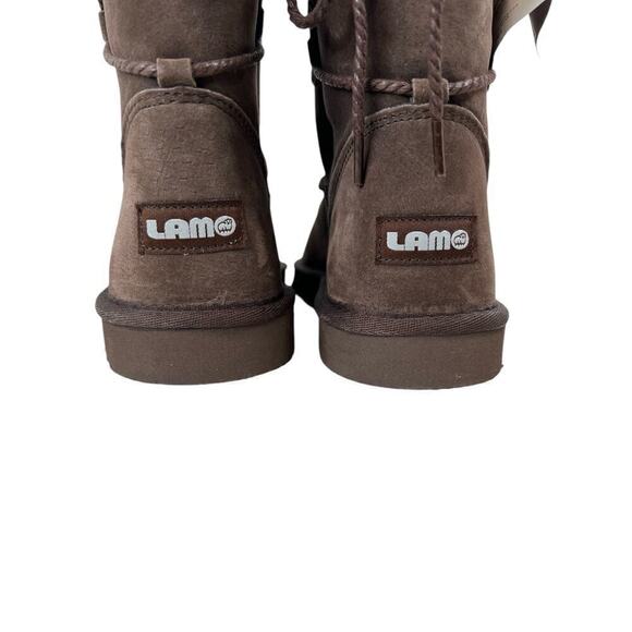 LAMO Shearling Suede Boots in Brown Women's Size 9 - Picture 6 of 10